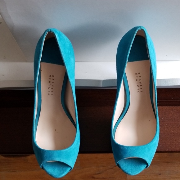 BNY suede  platform heels - Picture 1 of 4